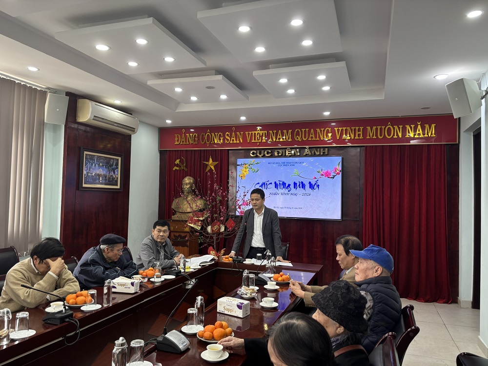 Cục Điện ảnh gặp mặt các đồng chí nguyên Lãnh đạo Cục và cán bộ hưu trí nhân dịp Tết Nguyên đán Bính Ngọ năm 2026